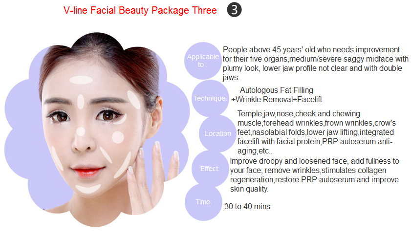 V-line facial package three